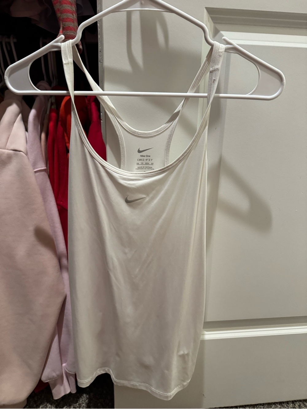 Nike White Dri-FIT Racerback Camisole